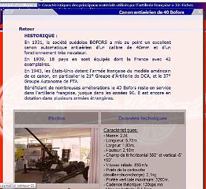 030  FORMATION 34eme Groupe Autonome FTA 6 canon 40 Bofors